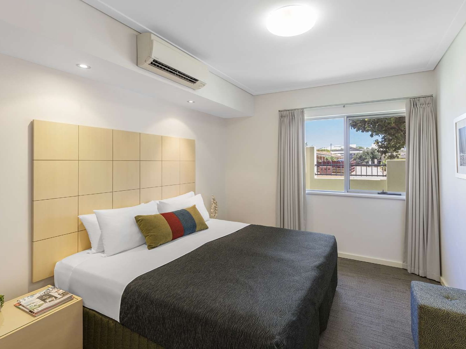 Your own king room in the Geraldton apartments